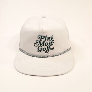 Melin Coronado Hydro Links Collection White Baseball Cap Play More Golf White